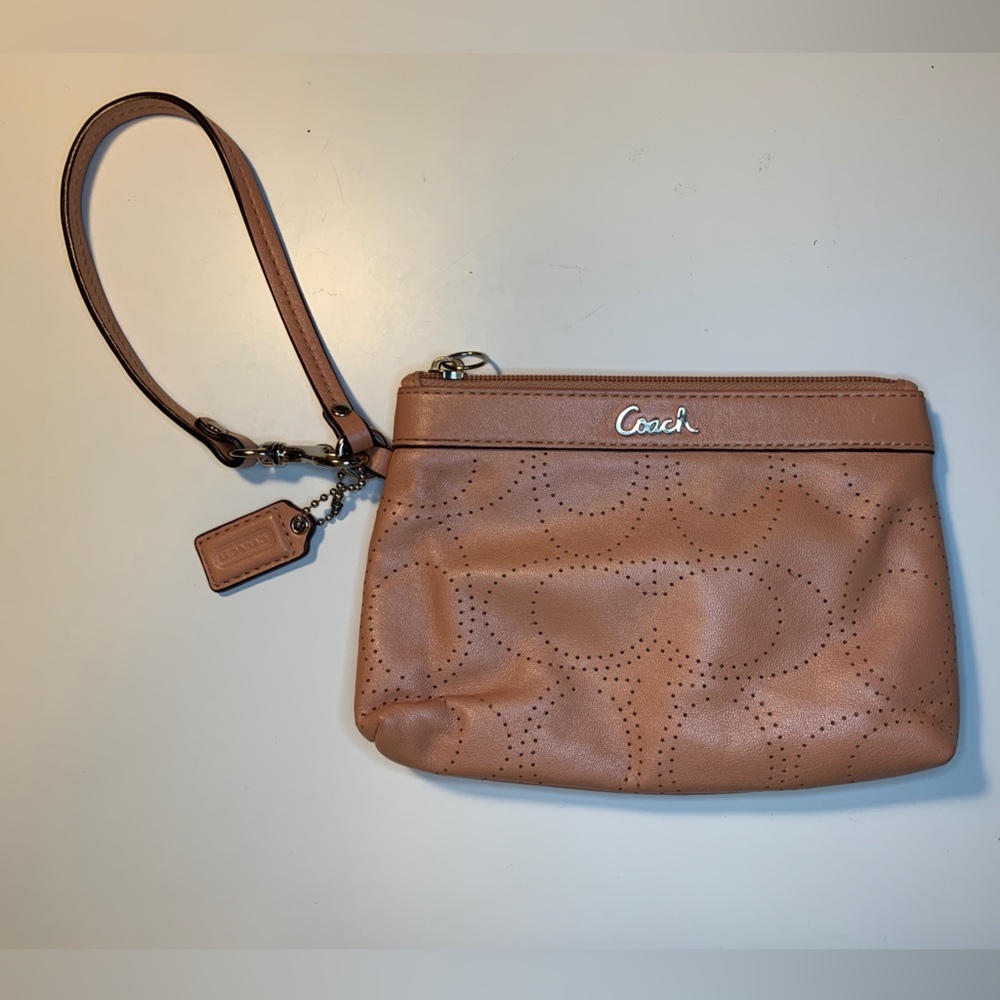 COACH Leather Wristlet